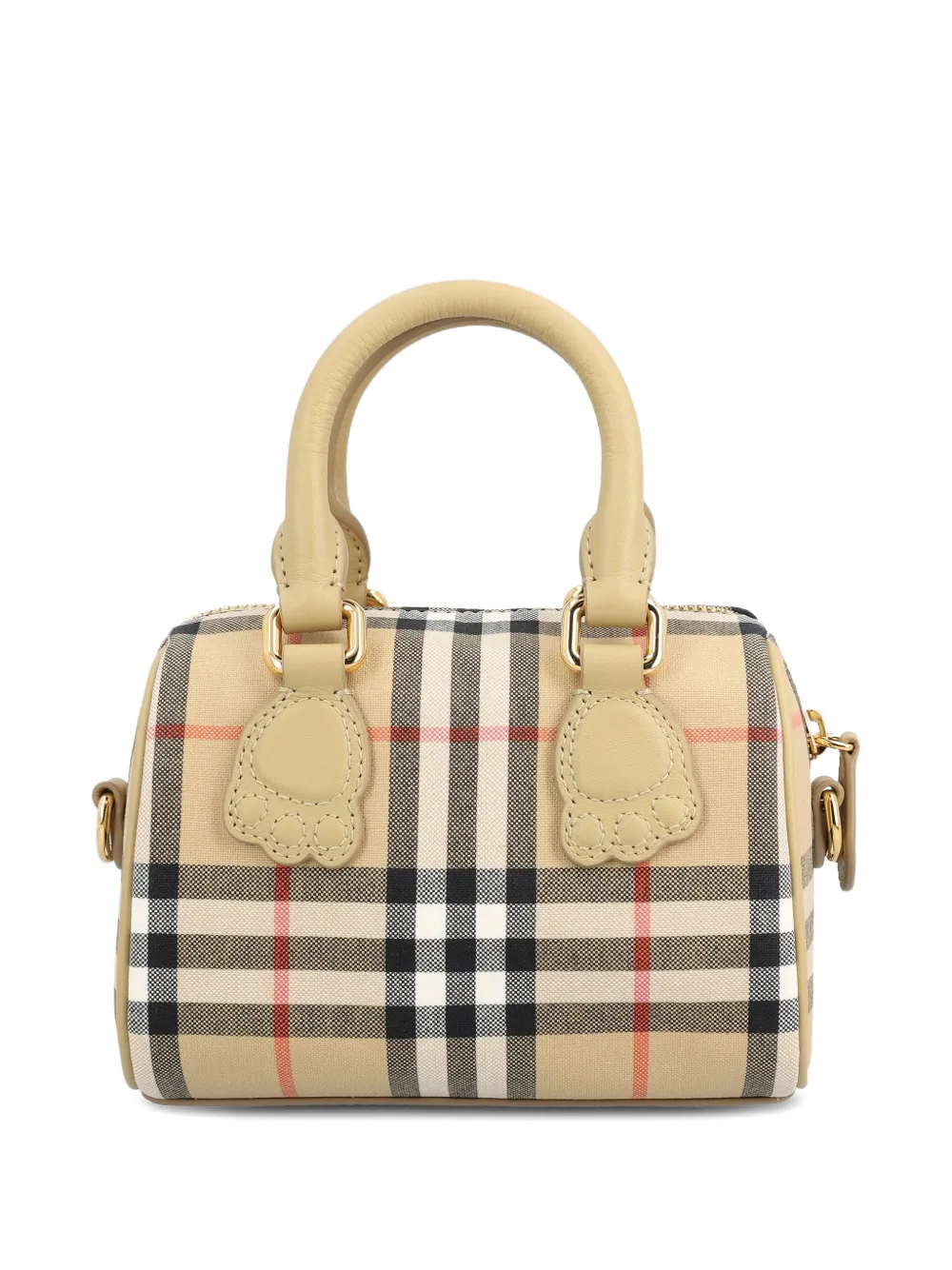 Burberry Kids mini checked tote bag - Beige