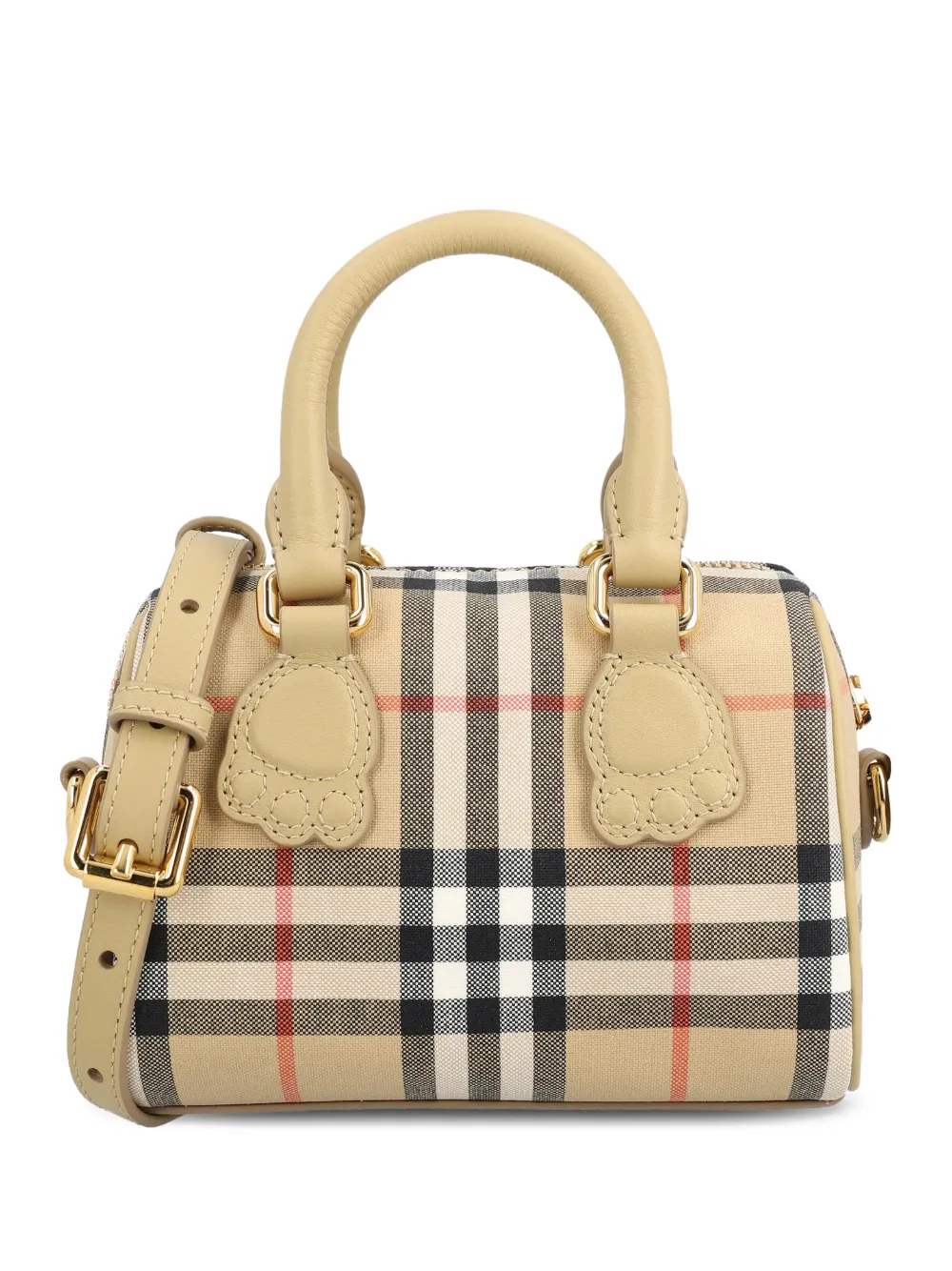 Burberry Kids mini checked tote bag - Toni neutri