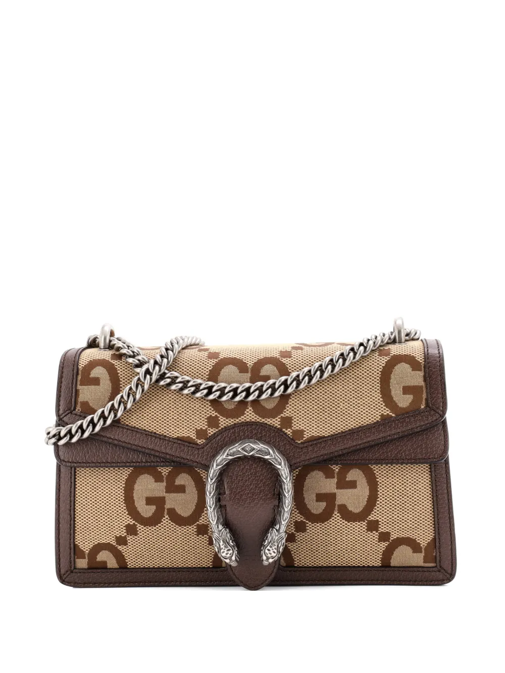 Gucci Pre-Owned Dionysus Bag Jumbo GG Canvas Small shoulder bag - Marrone