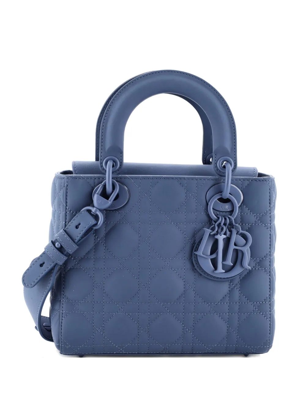 Christian Dior Pre-Owned Ultra Matte My ABCDior Lady Dior Bag Cannage Quilt Calfskin shoulder bag - Blu