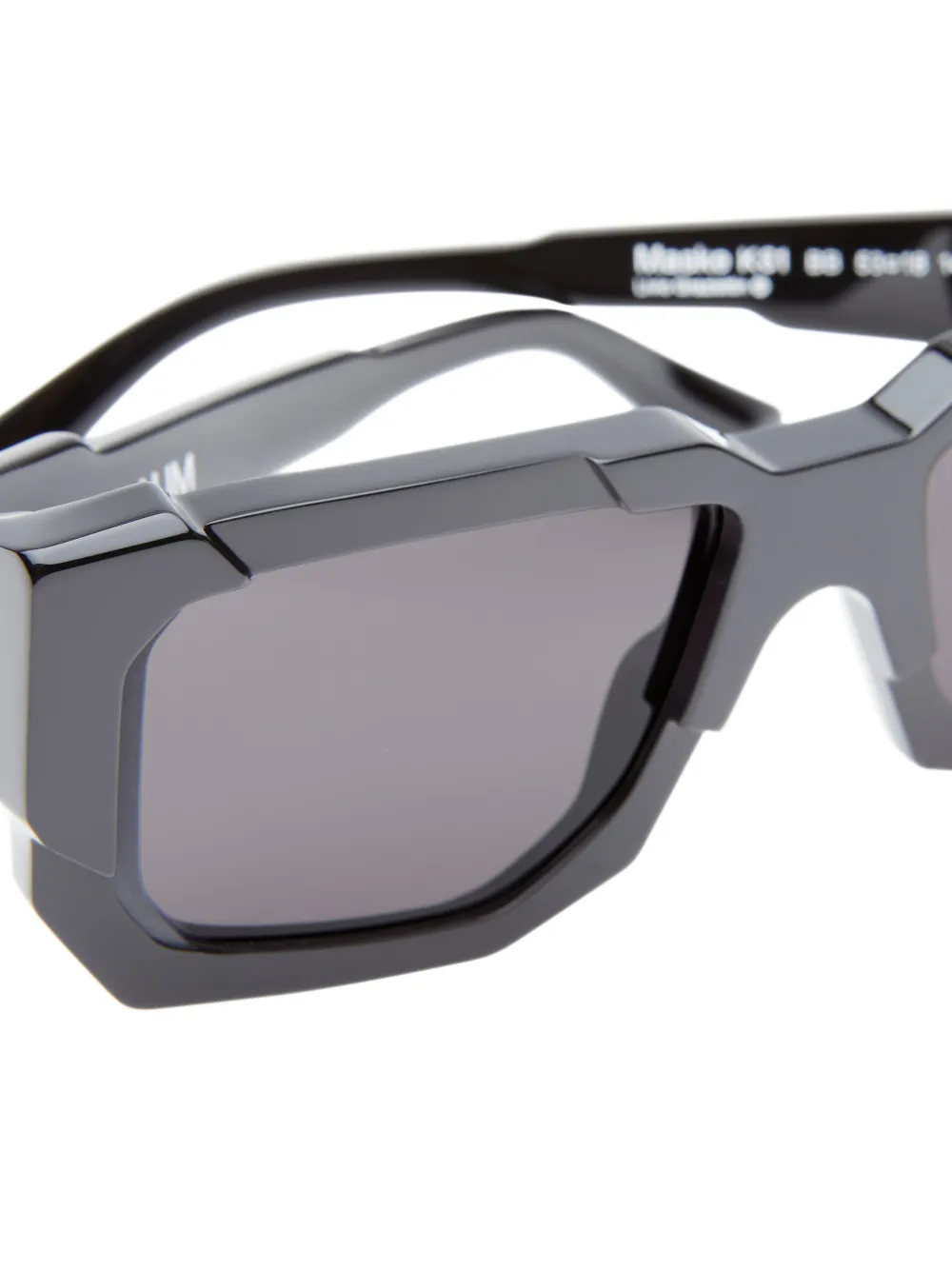  Kuboraum F6 Geometric Sunglasses - Black 