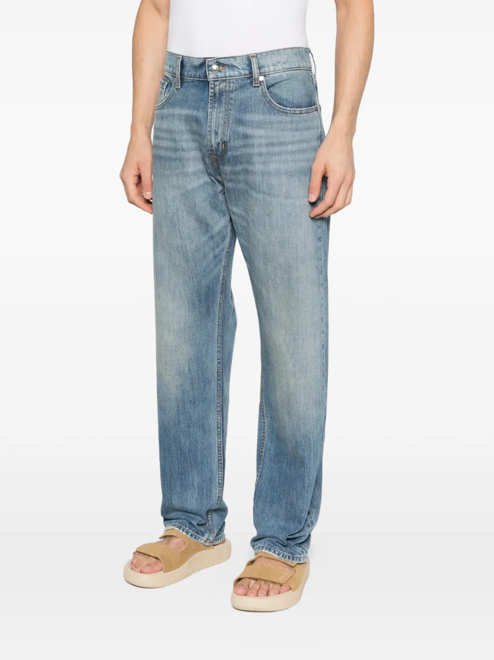  7 For All Mankind Modern Straight Jeans - Blue 