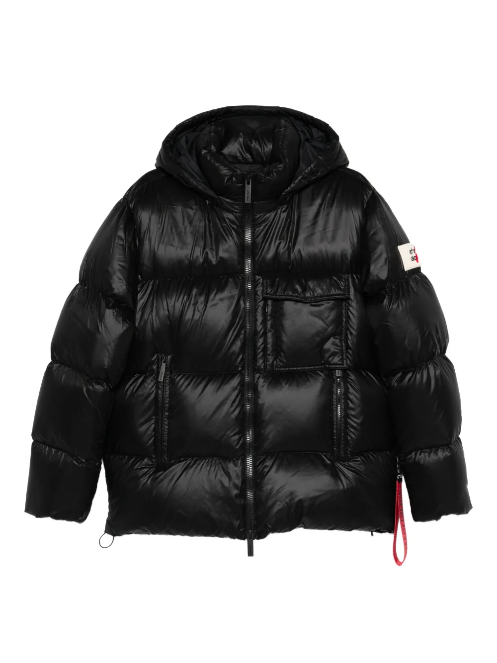 AFTER LABEL Katalla hooded puffer jacket - Black
