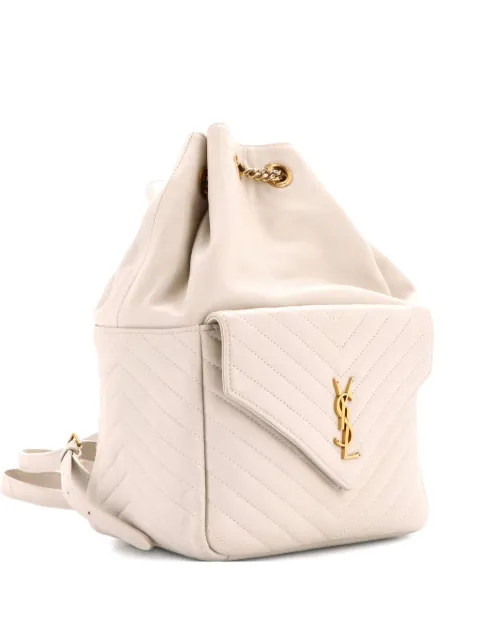 Saint Laurent Pre-Owned Joe Matelasse Chevron Leather backpack