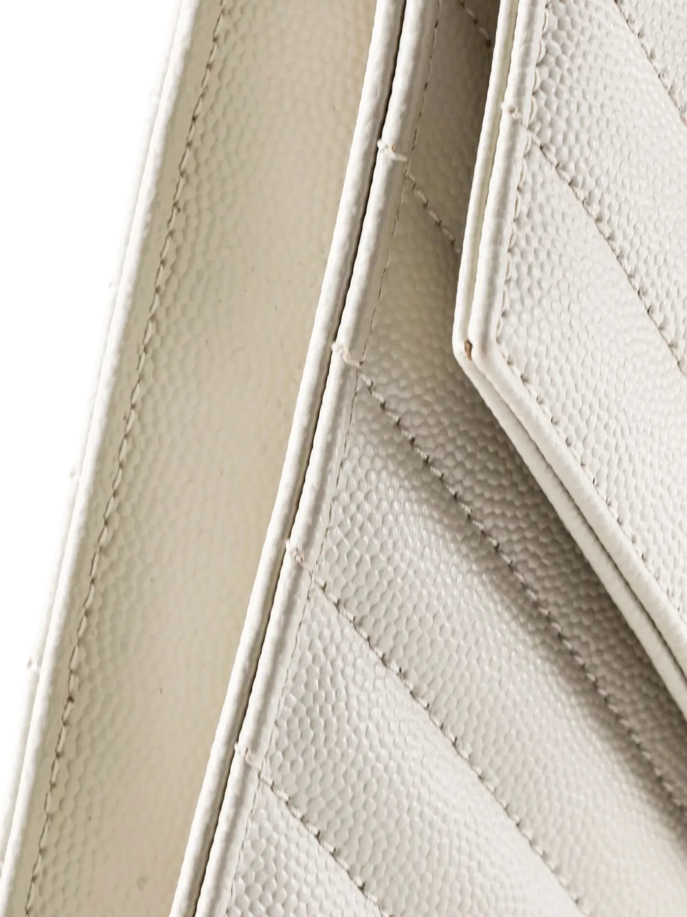 Classic Monogram Envelope Wristlet Matelasse Chevron Leather Clutch Bag