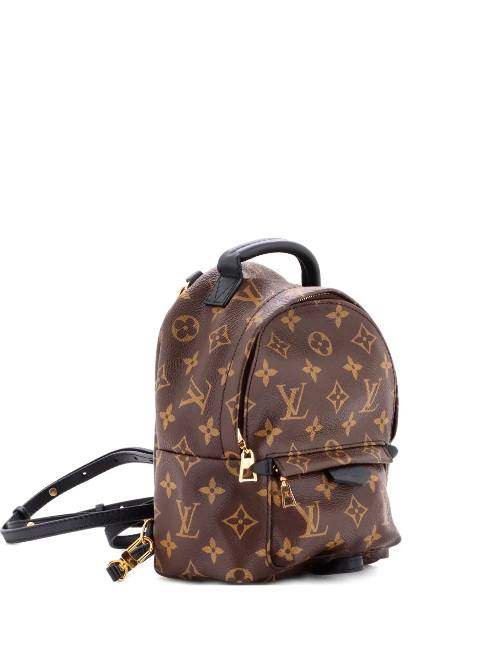 Pre-owned Louis Vuitton Palm Springs Monogram Canvas Mini Backpack In Brown