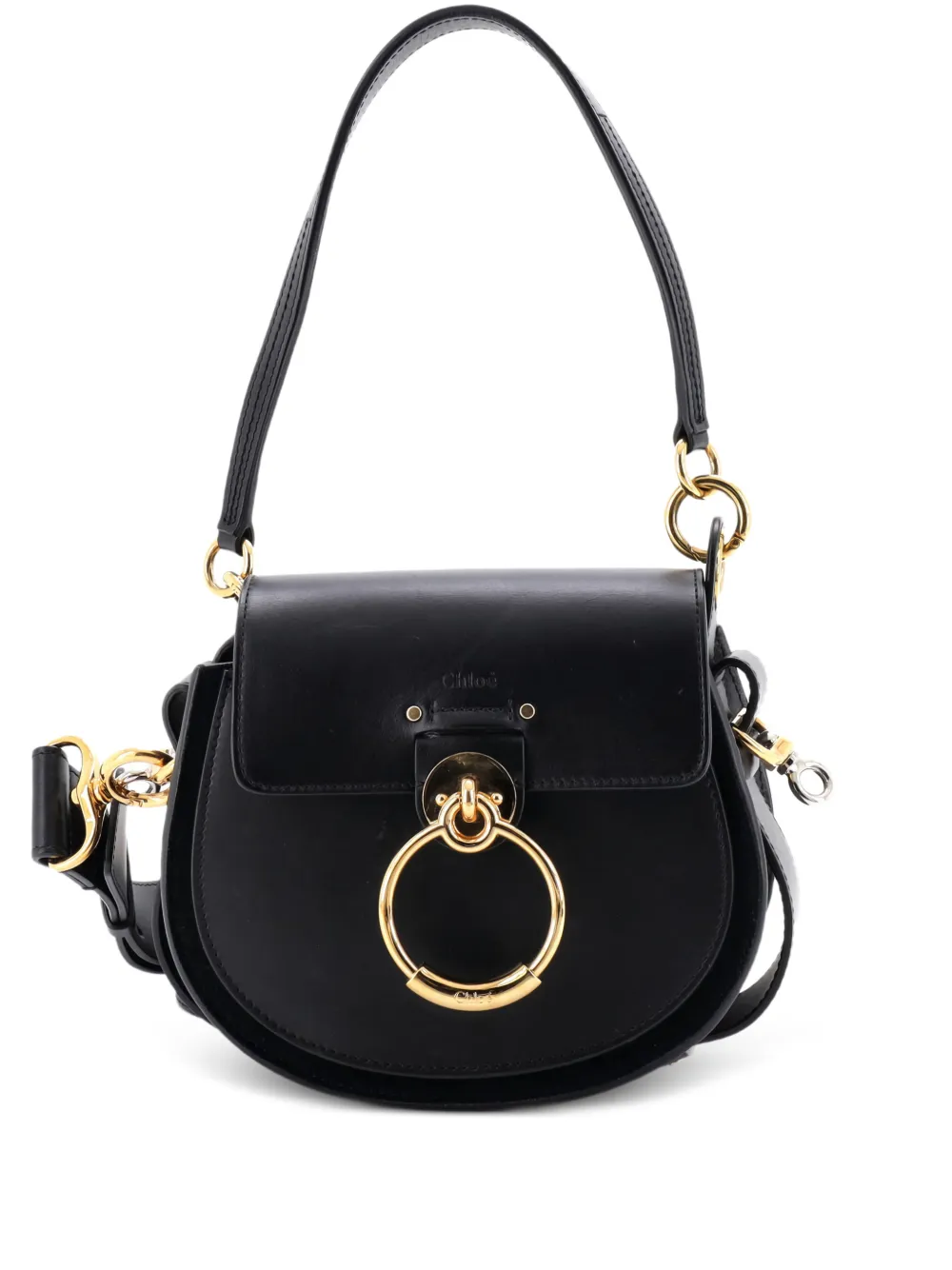 Chloé Pre-Owned Tess Bag Leather Small shoulder bag | Black | Image 1