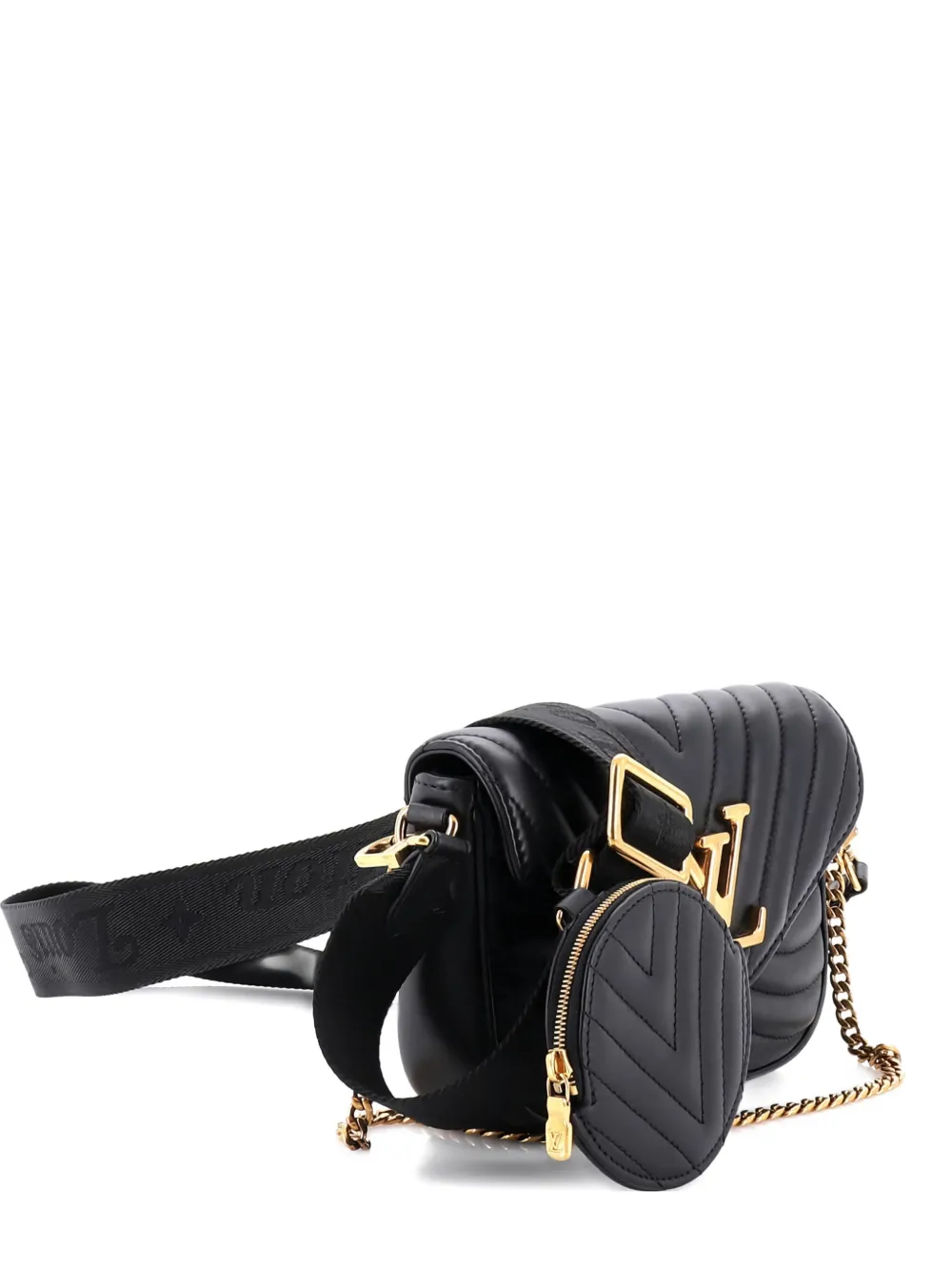 Louis Vuitton Pre-Owned New Wave Multi Pochette Quilted Leather crossbody bag - Nero
