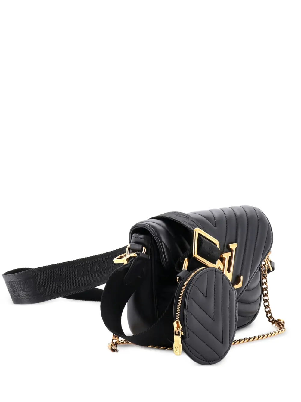 Louis Vuitton Pre-Owned New Wave Multi Pochette Quilted Leather crossbody bag - Nero