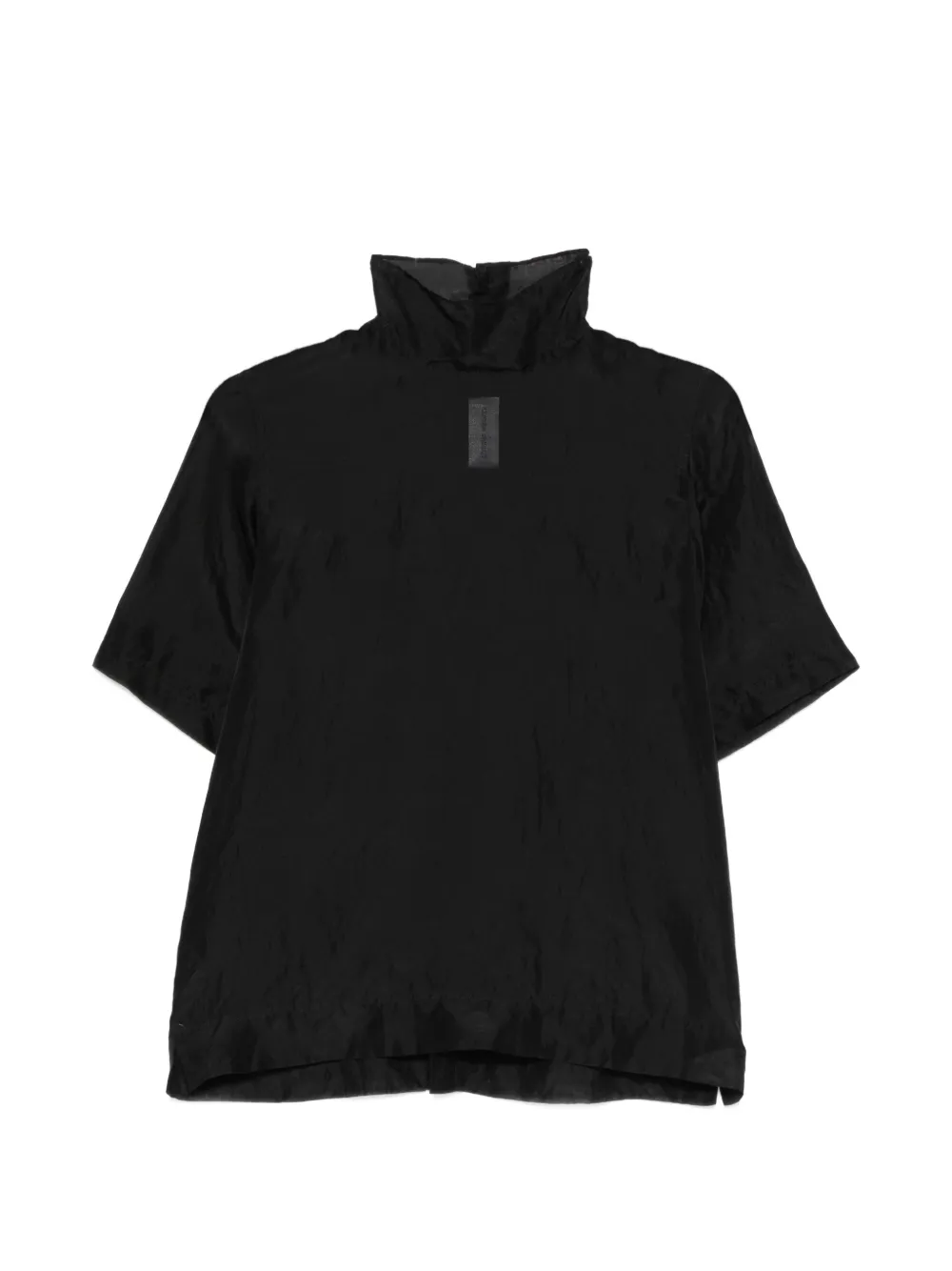 High-Neck Short-Sleeve Shirt