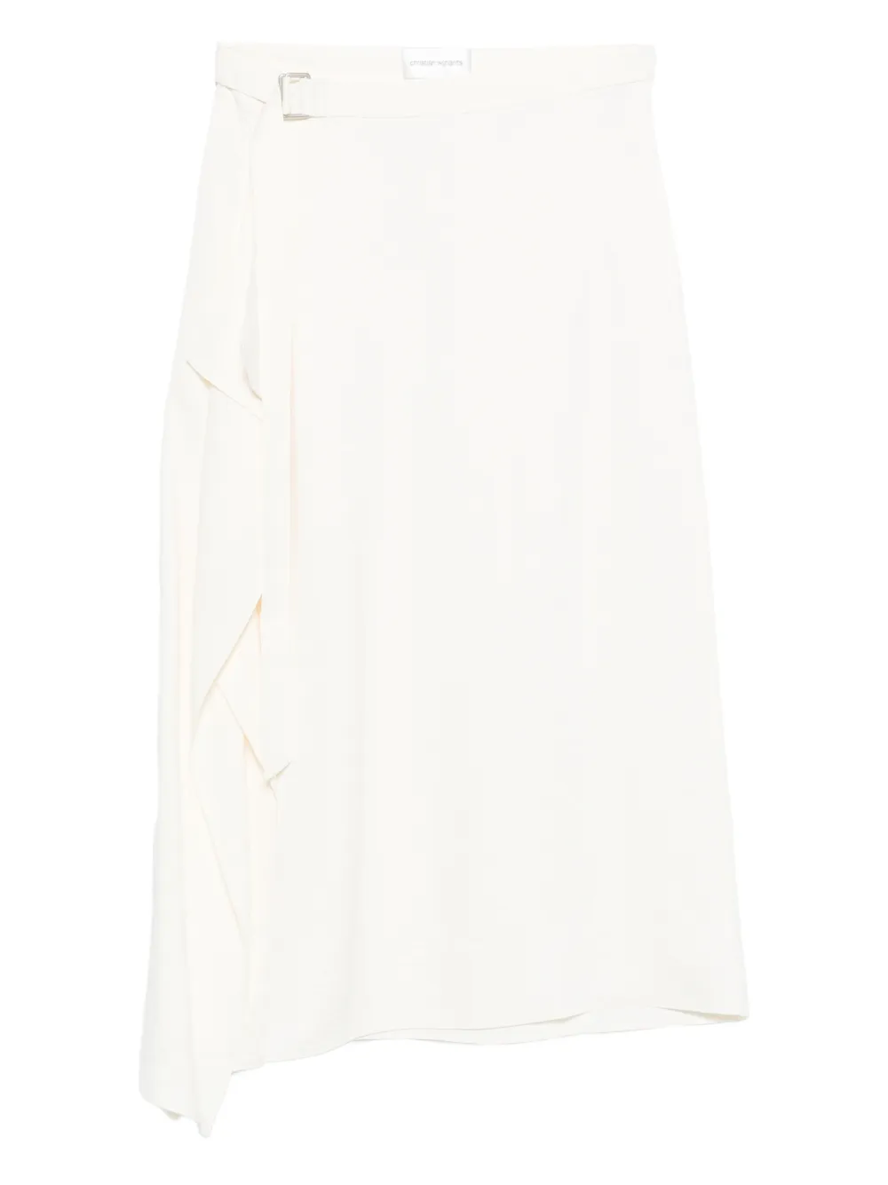 Christian Wijnants buckle draped midi skirt | Neutrals | Image 1