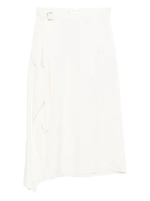 Christian Wijnants buckle draped midi skirt