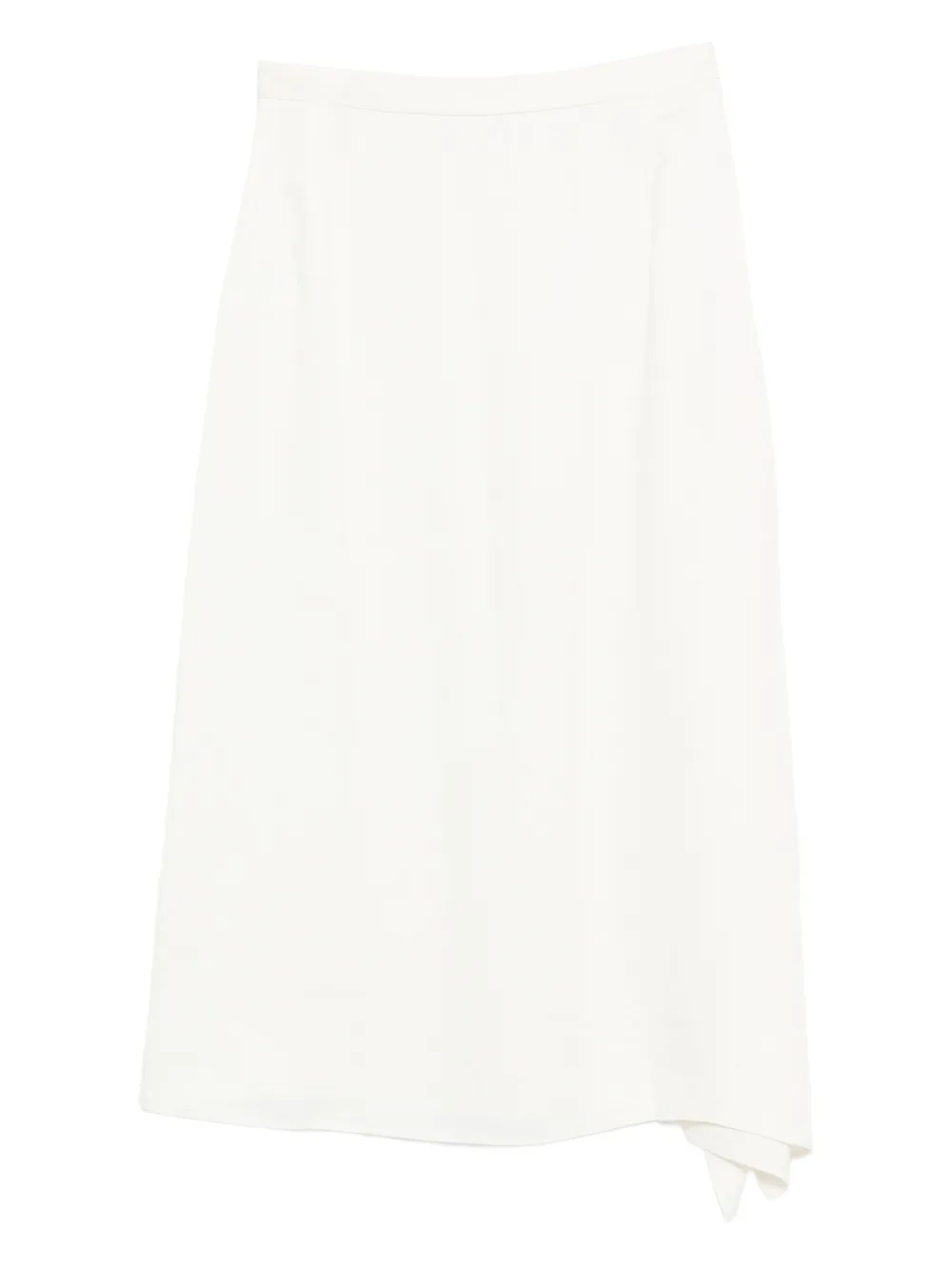 Christian Wijnants buckle draped midi skirt - Beige