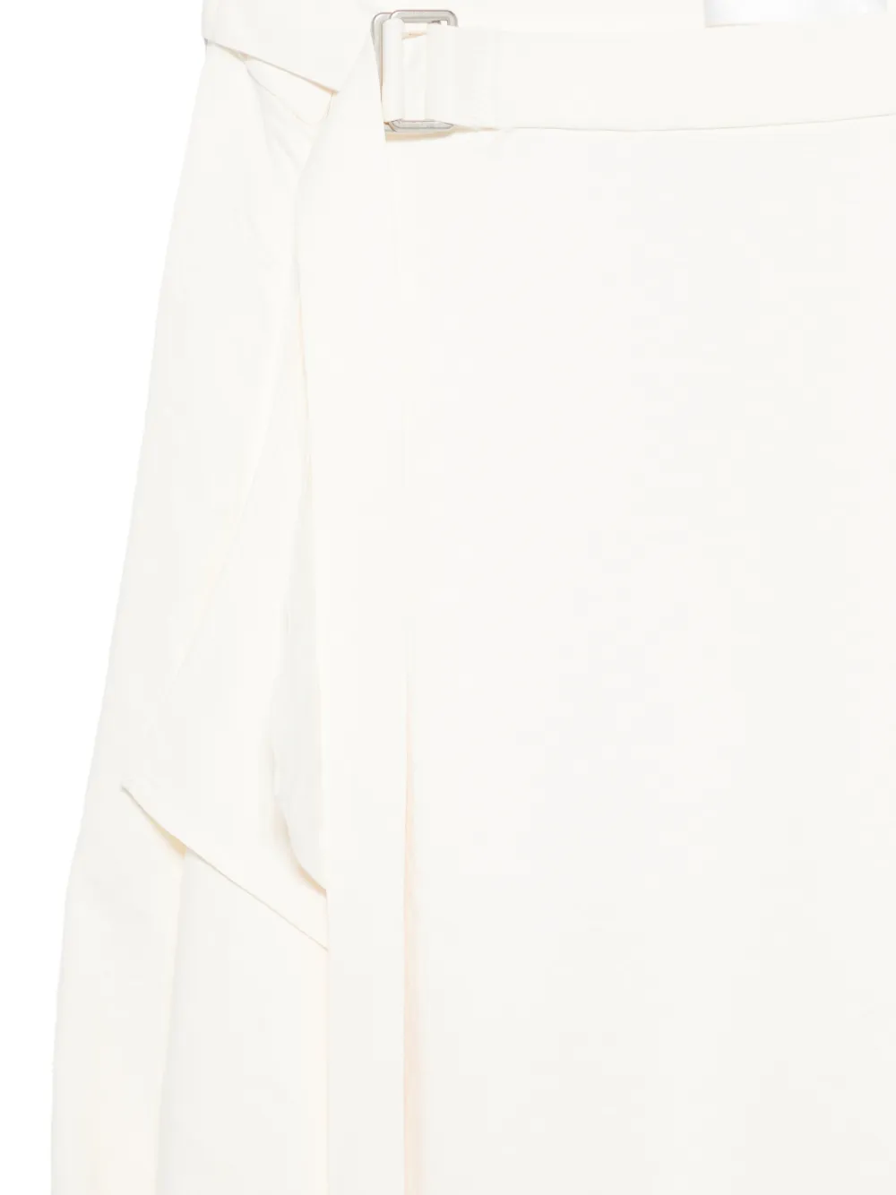  Christian Wijnants Buckle Draped Midi Skirt - Neutrals 