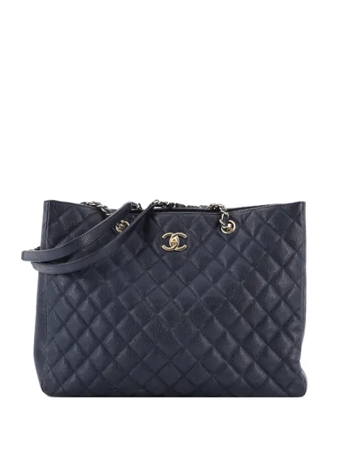 CHANEL Pre-Owned Classic CC Shopping Quilted Caviar Large tote bag
