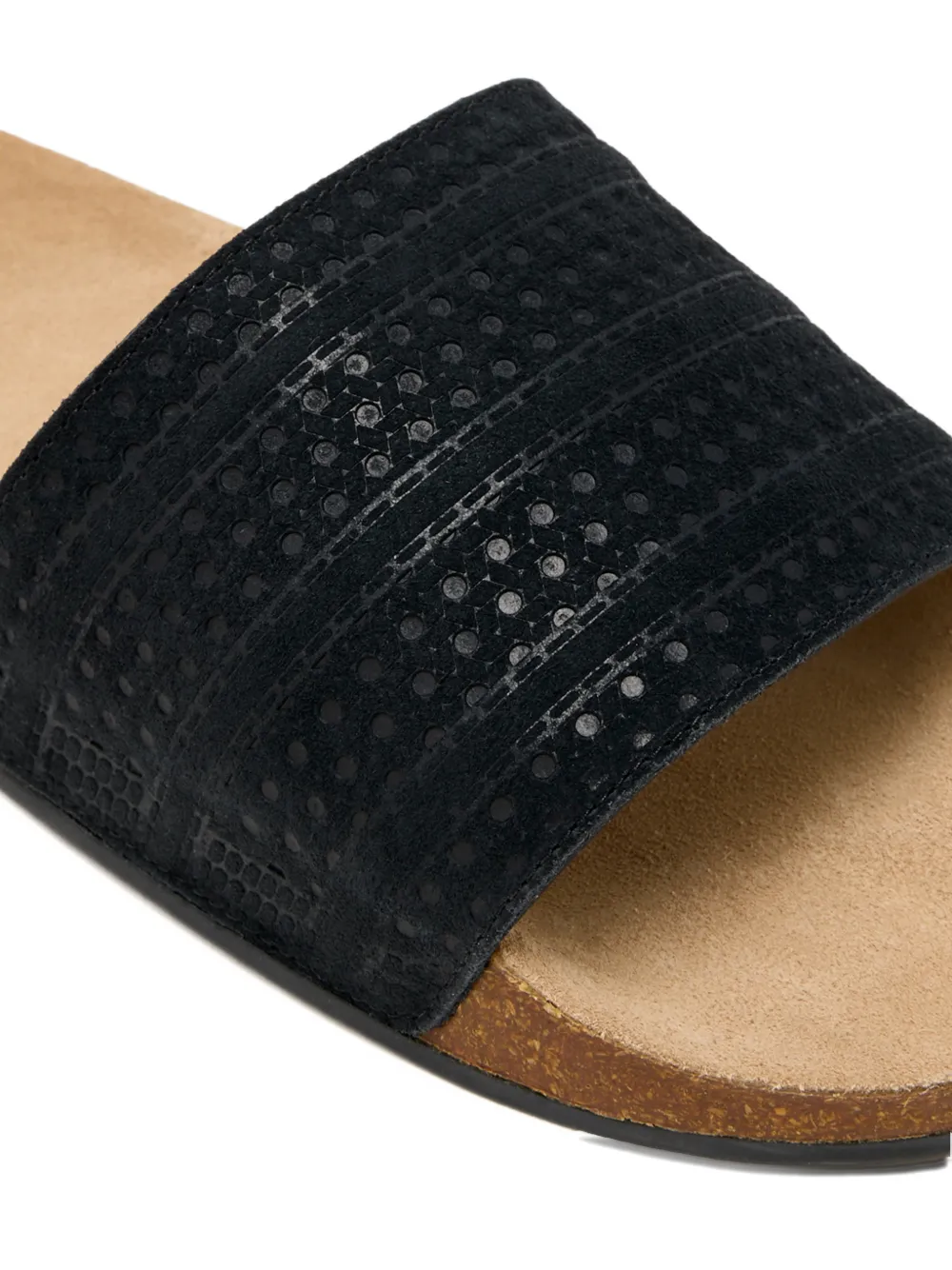 adidas Adilette sandalen met geperforeerde band Zwart