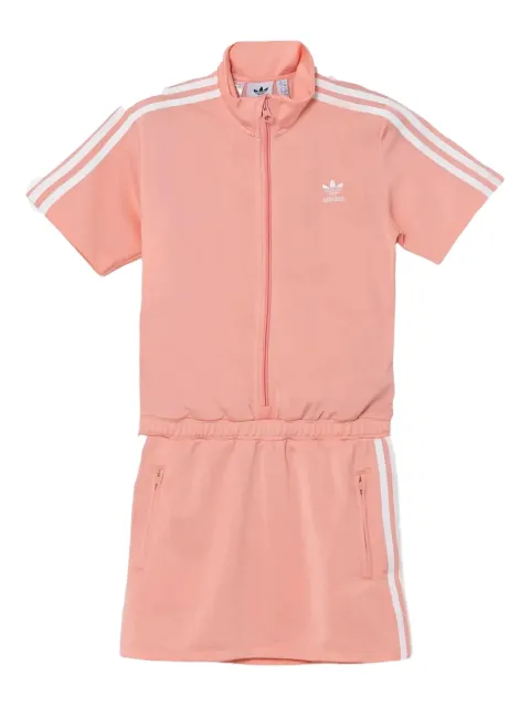 adidas Kids zip-up short-sleeve dress