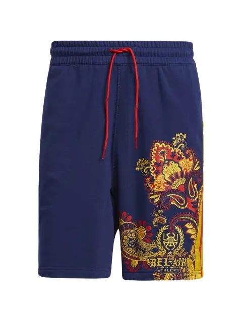 adidas paisley-print track shorts