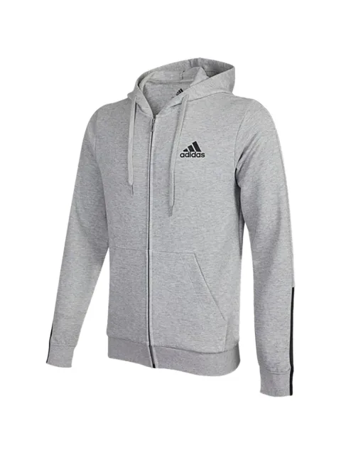 adidas chamarra deportiva con tres rayas y cierre