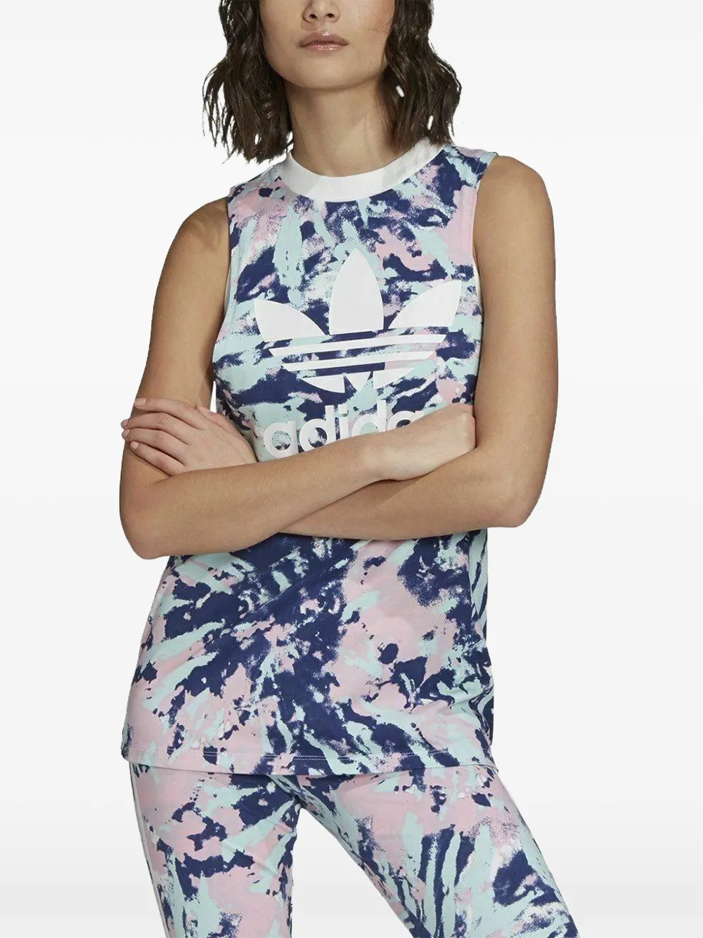 adidas Canotta con stampa - Blu