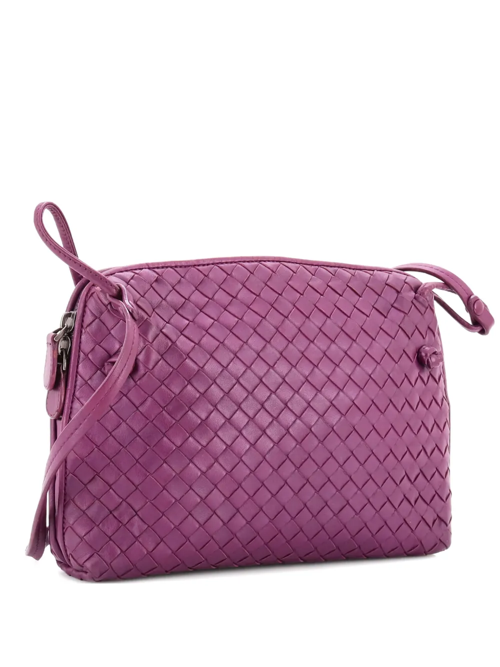 Bottega Veneta Pre-Owned Nodini Intrecciato Nappa Small crossbody bag - Viola
