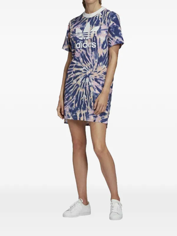 blue tie dye t shirt dress T-Shirt Dress main image 0
