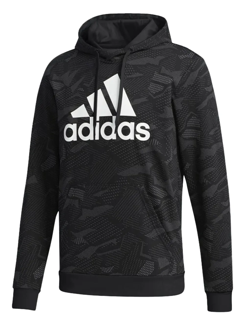 adidas Hoodie mit Logo-Print - Schwarz