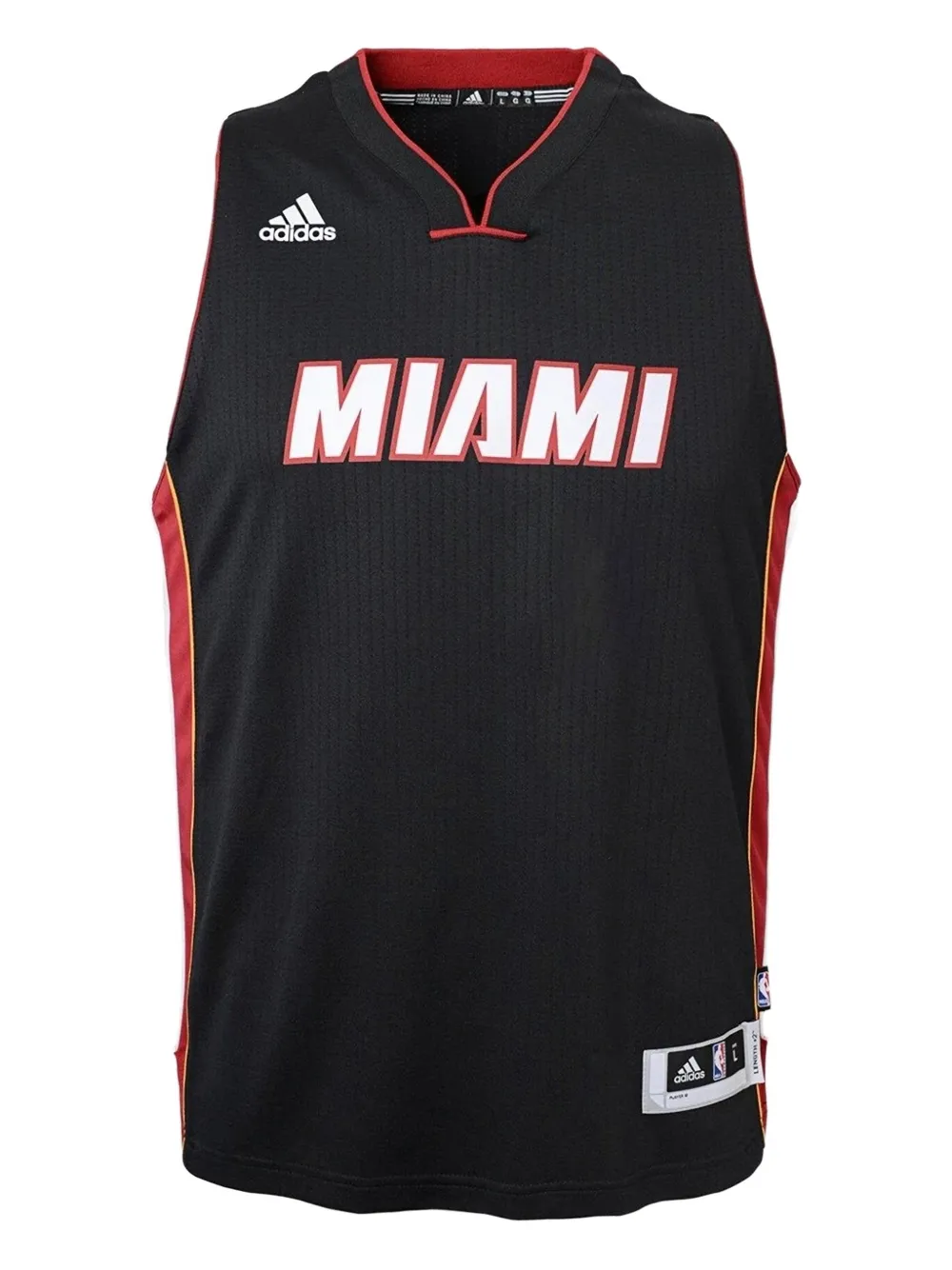 adidas x NBA Top Miami Heat con scollo a V - Nero