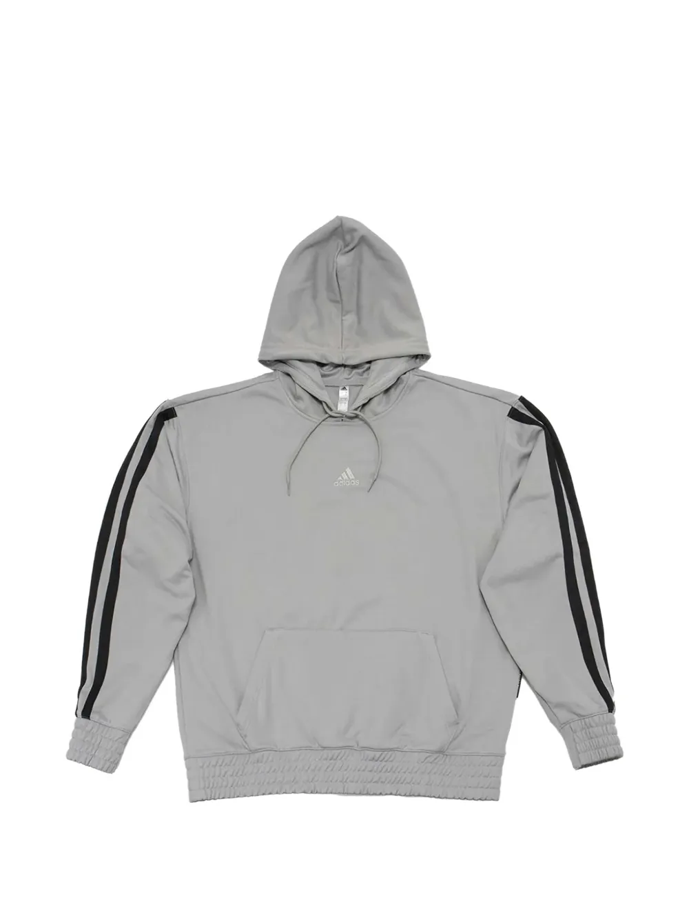 adidas striped hooded jacket - Grigio