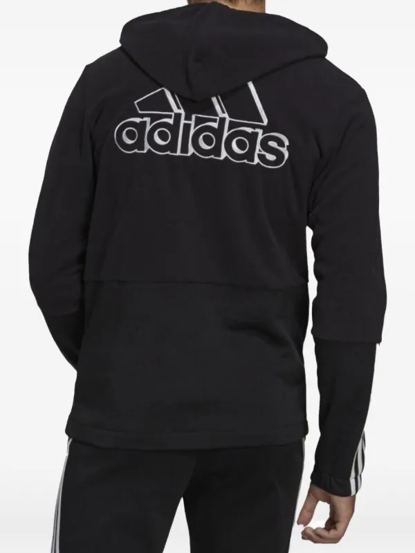Adidas Essentials ジップアップ パーカー | ブラック | FARFETCH JP