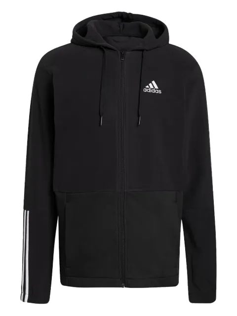 adidas Essentials giant-logo full-zip hoodie