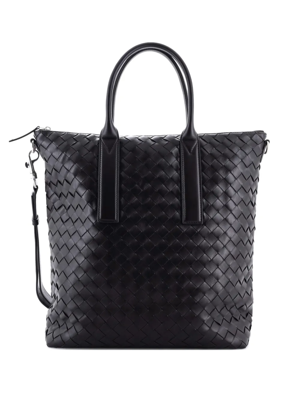 Bottega Veneta Pre-Owned Convertible Zip Intrecciato Leather North South tote bag - Marrone