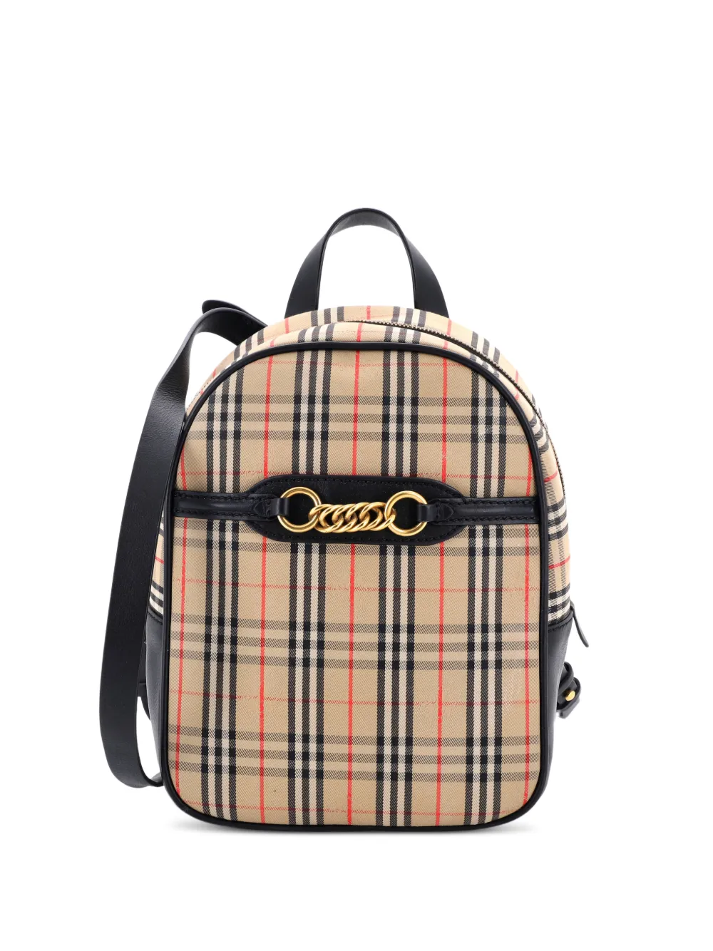 Burberry Pre-Owned Link 1983 Knight Check Canvas Medium backpack | marrón | Image 1