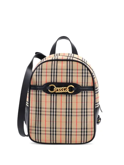 Burberry Pre-Owned Link 1983 Knight Check Canvas Medium backpack