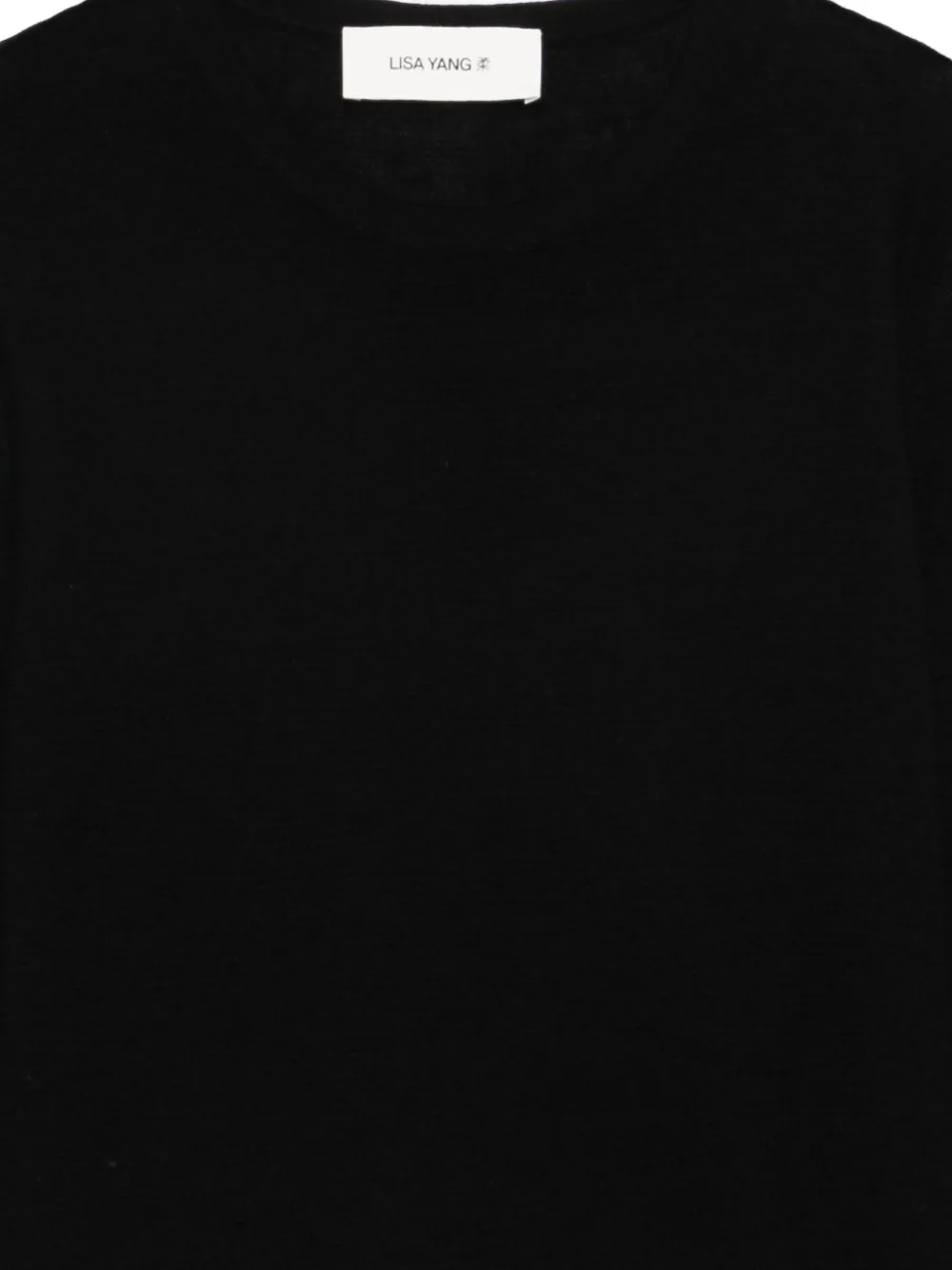  Lisa Yang Georgie Long-sleeve Crew-neck Top - Black 