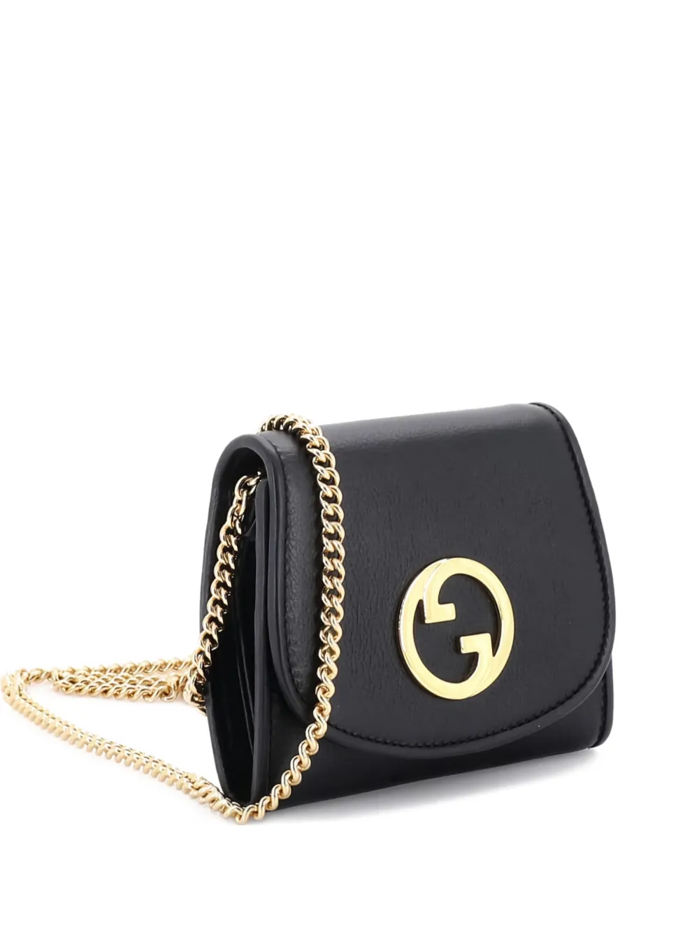 Gucci Pre-Owned Blondie NM Wallet on Chain Leather Medium crossbody bag - Nero