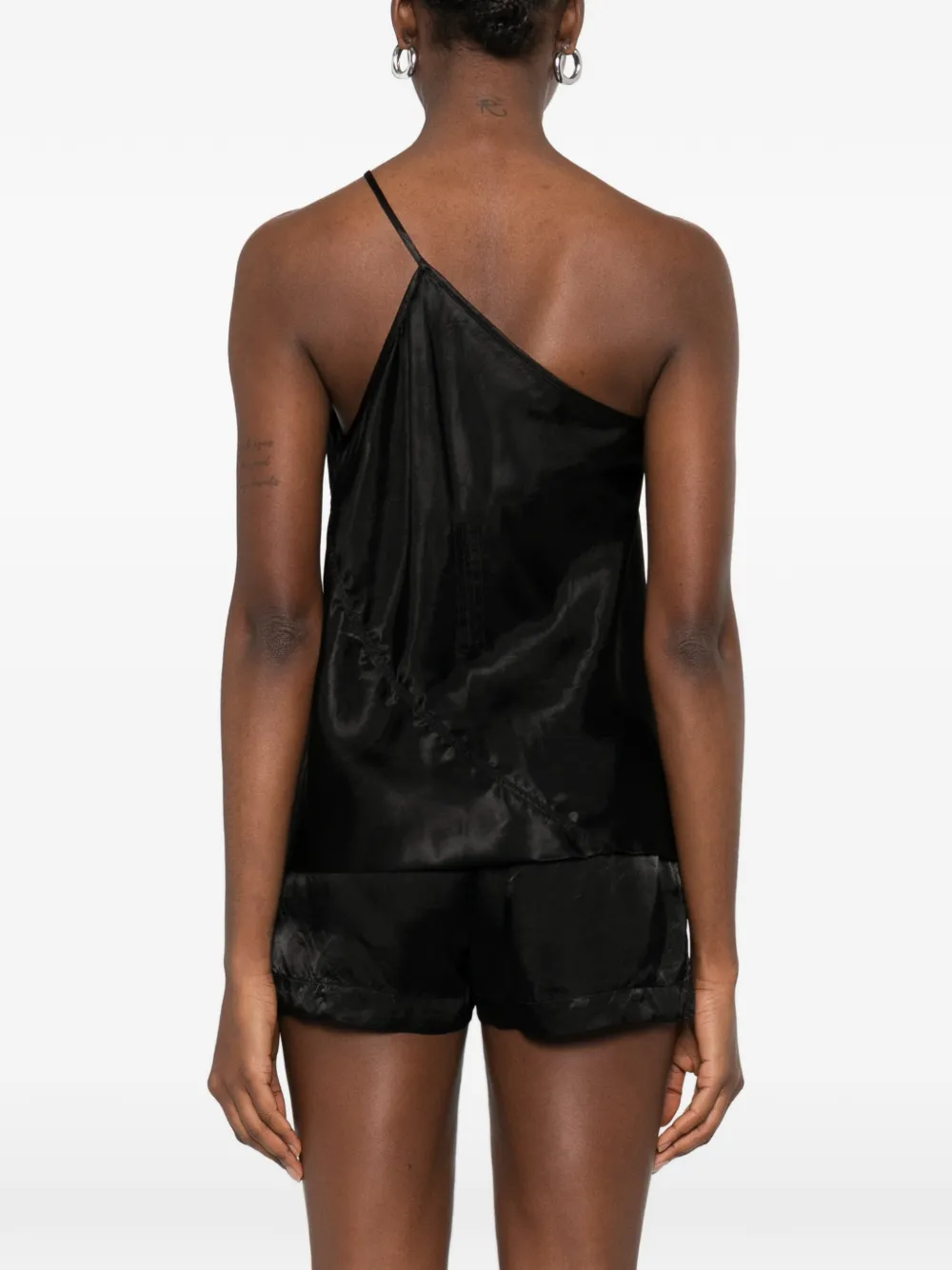 Rick Owens Asymmetrische top Zwart