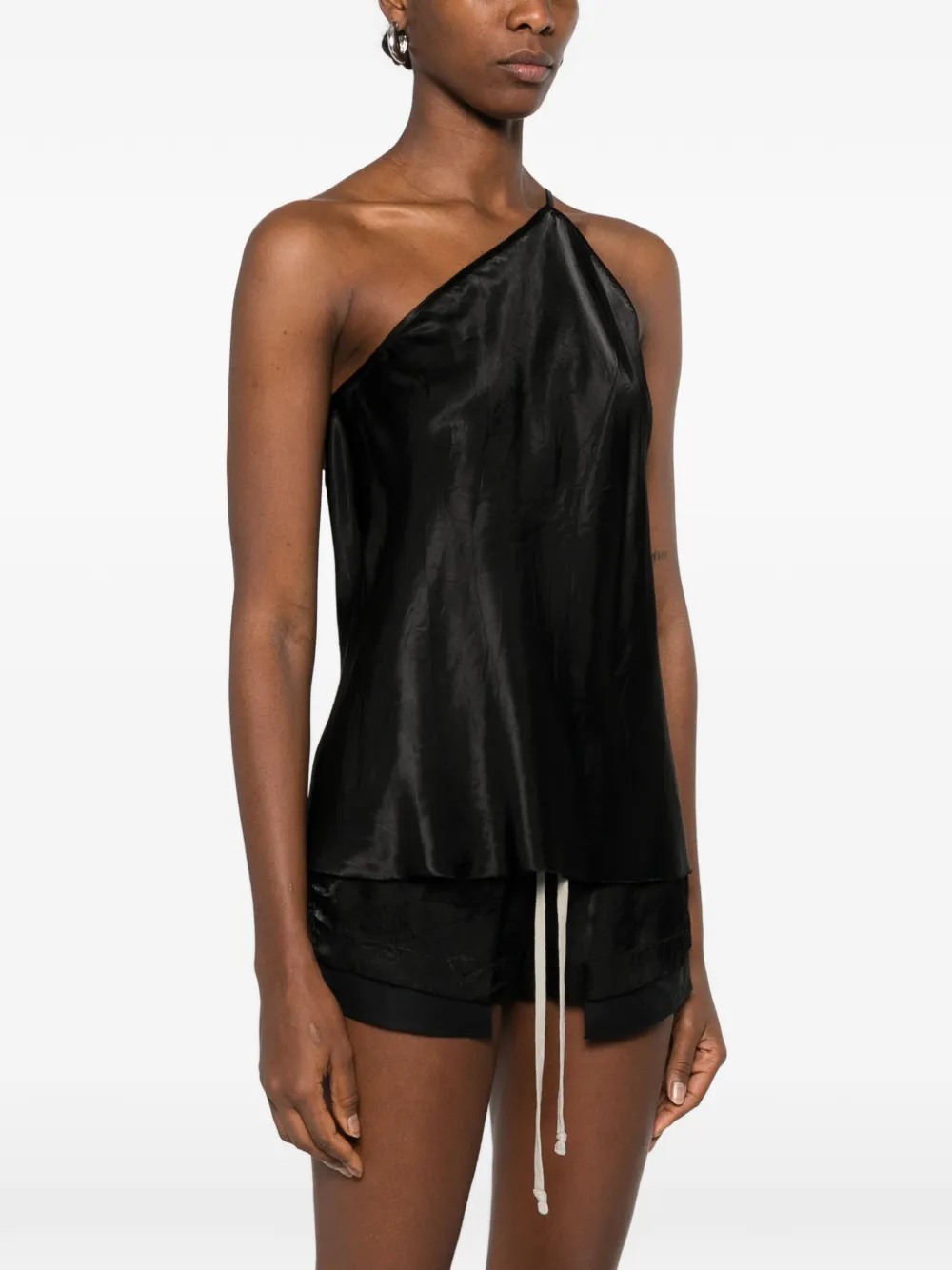  Rick Owens One-shoulder Top - Black 