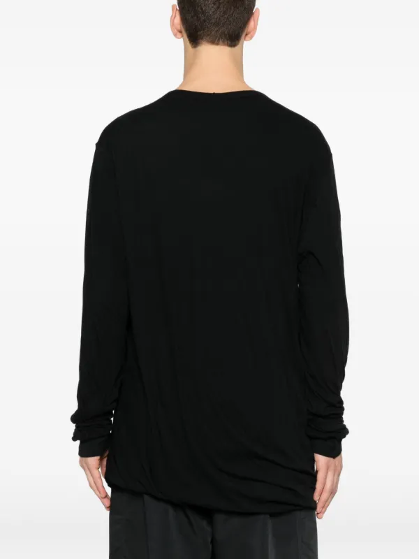 Rick Owens Jumbo Double ロングTシャツ | ブラック | FARFETCH JP