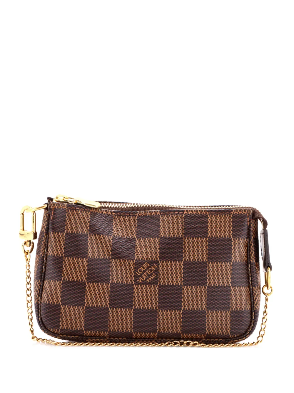 Louis Vuitton Pre-Owned Clutch Pochette Accessoires mini in tela Damier - Marrone
