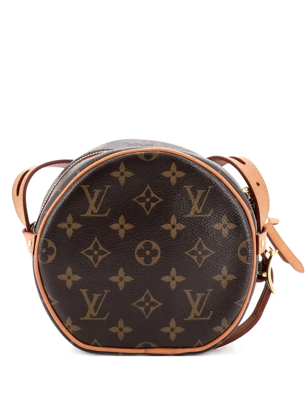 Pre-owned Louis Vuitton Boite Chapeau Souple Bag Monogram Canvas Pm Crossbody Bag In Brown
