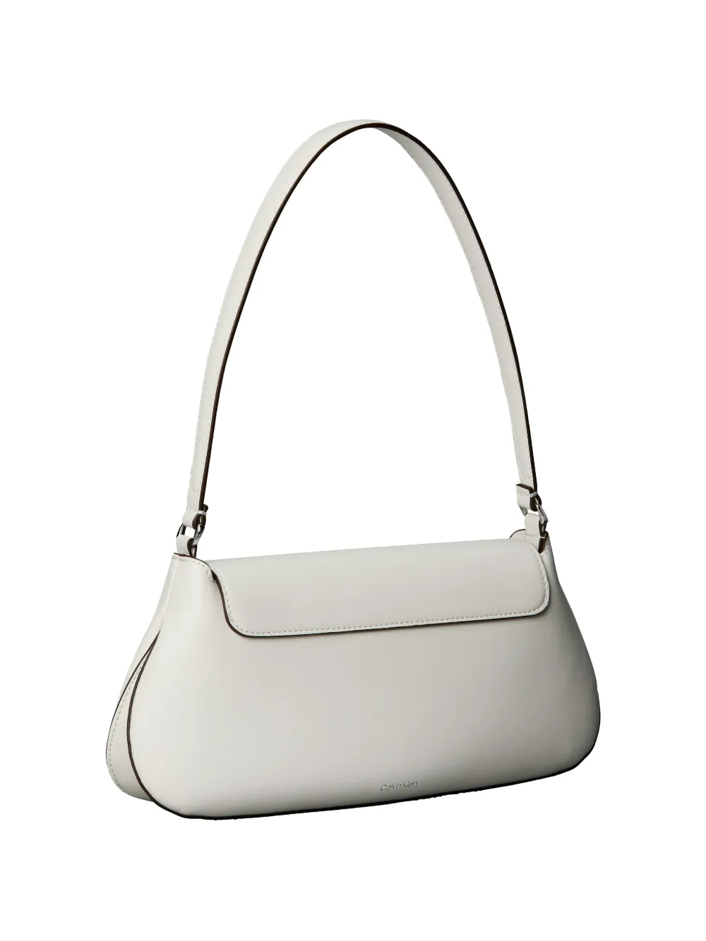  Calvin Klein Engraved-logo Shoulder Bag - White 