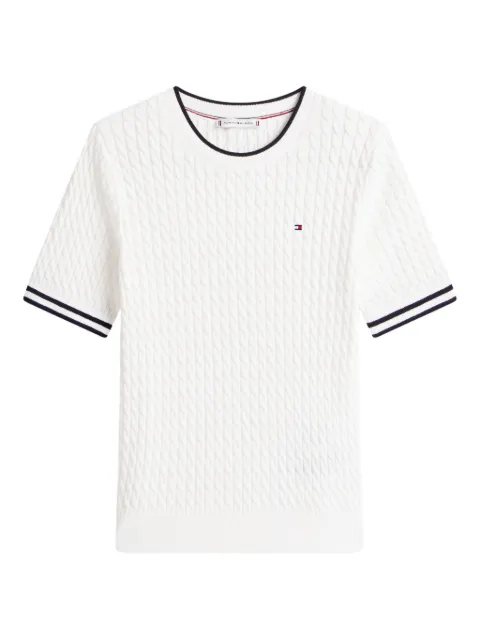 Tommy Hilfiger Oberteil mit Zopfmuster