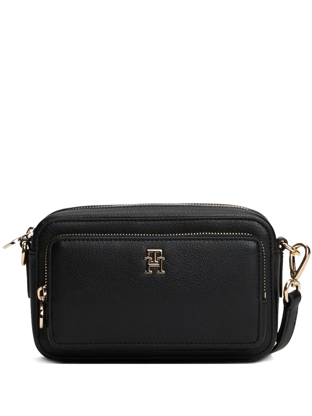 Tommy Hilfiger logo-detail zipped shoulder bag - Nero