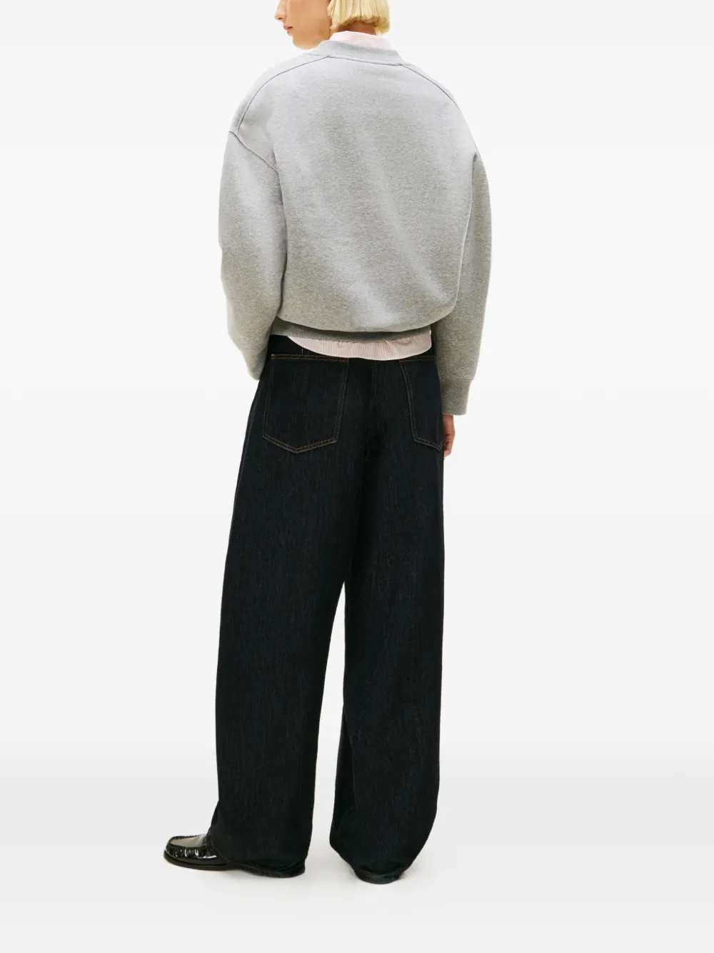  Tommy Hilfiger V-neck Logo Sweatshirt - Grey 