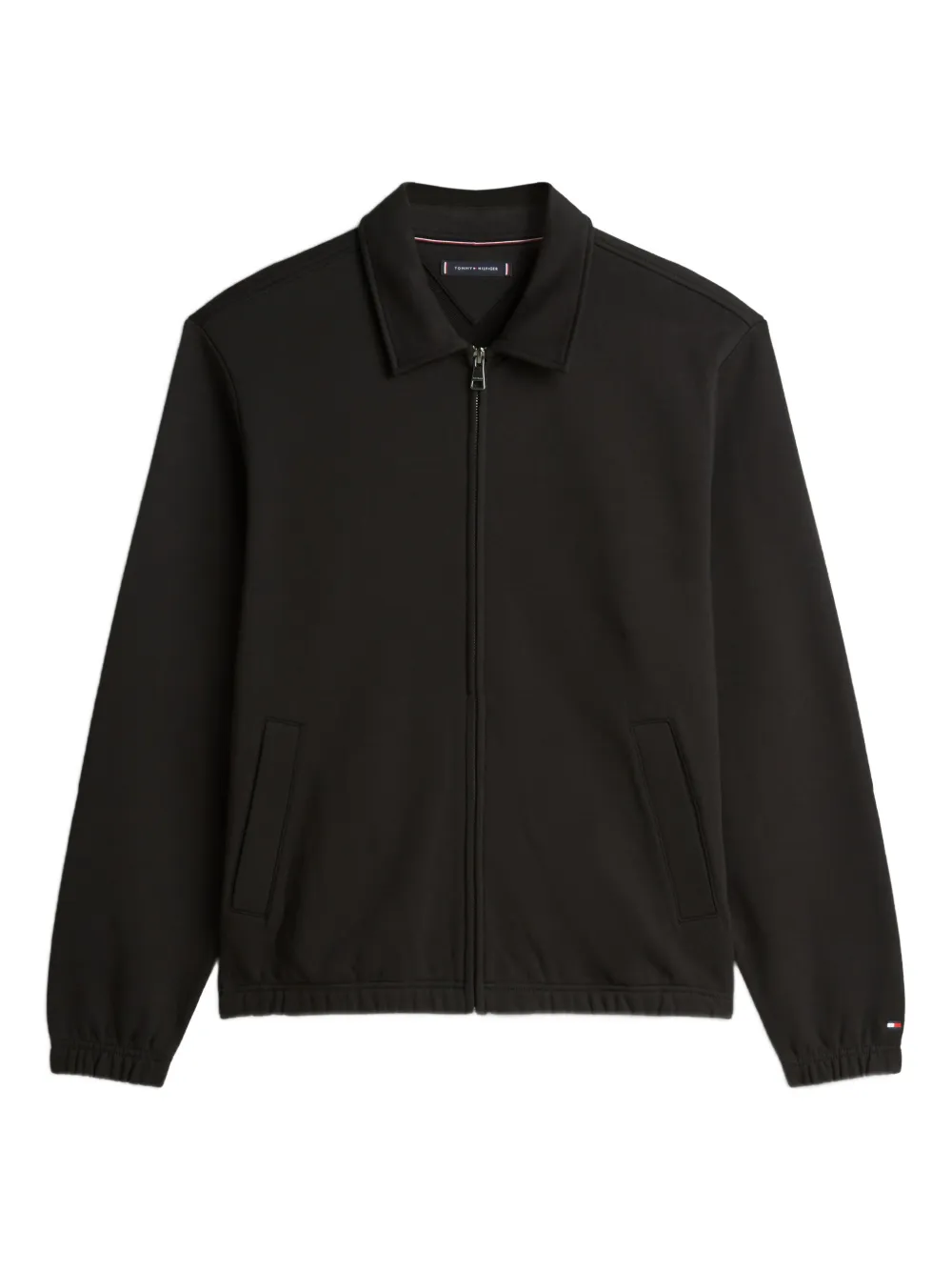 Tommy Hilfiger collared zipped sweatshirt | Black | Image 1