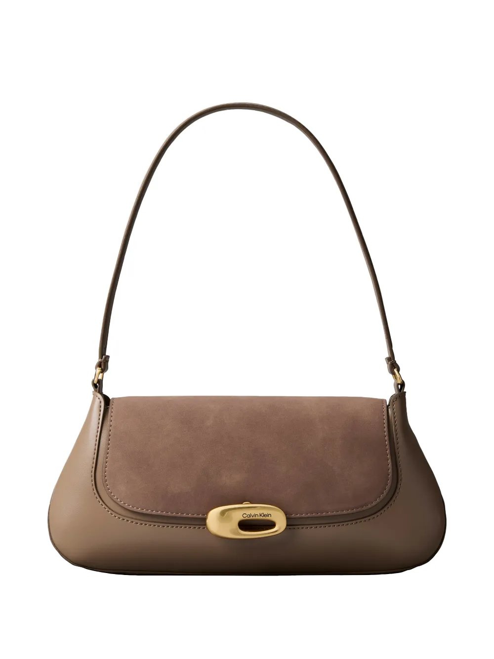 Calvin Klein flap-closure shoulder bag - Marrone