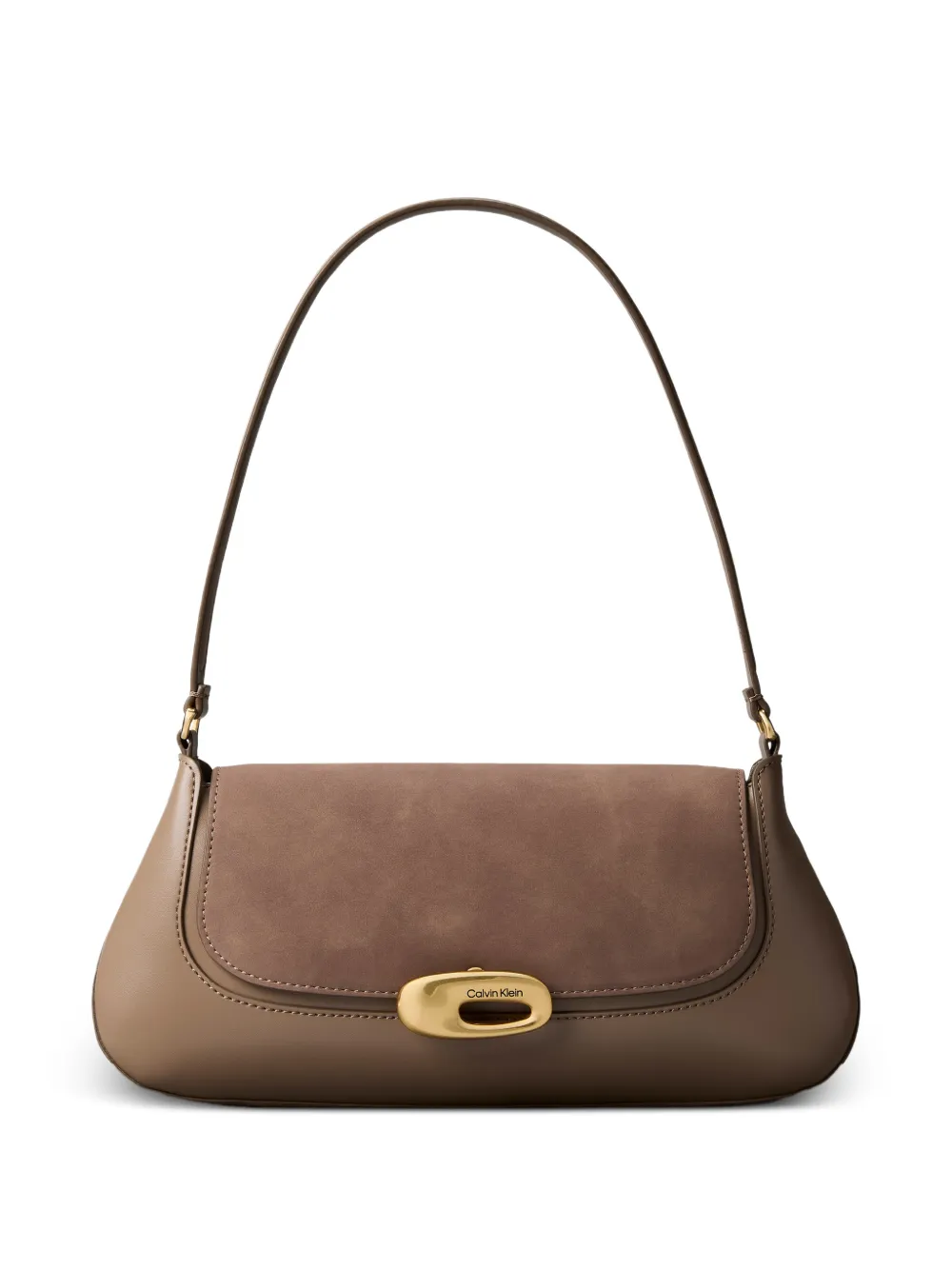 Calvin Klein flap-closure shoulder bag - Marrone
