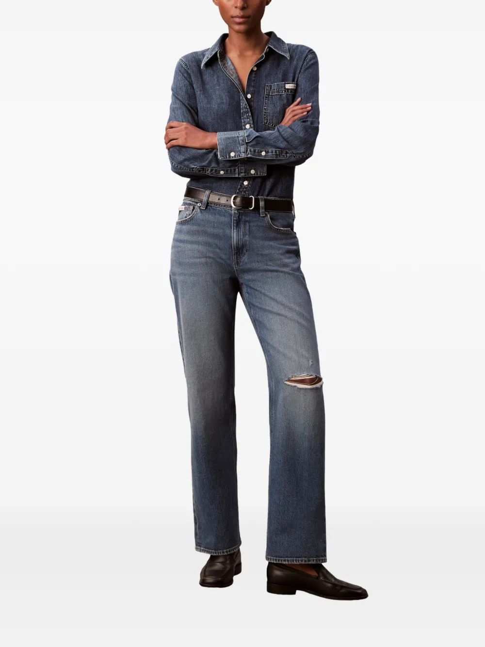 Calvin Klein buttoned shirt - Blauw