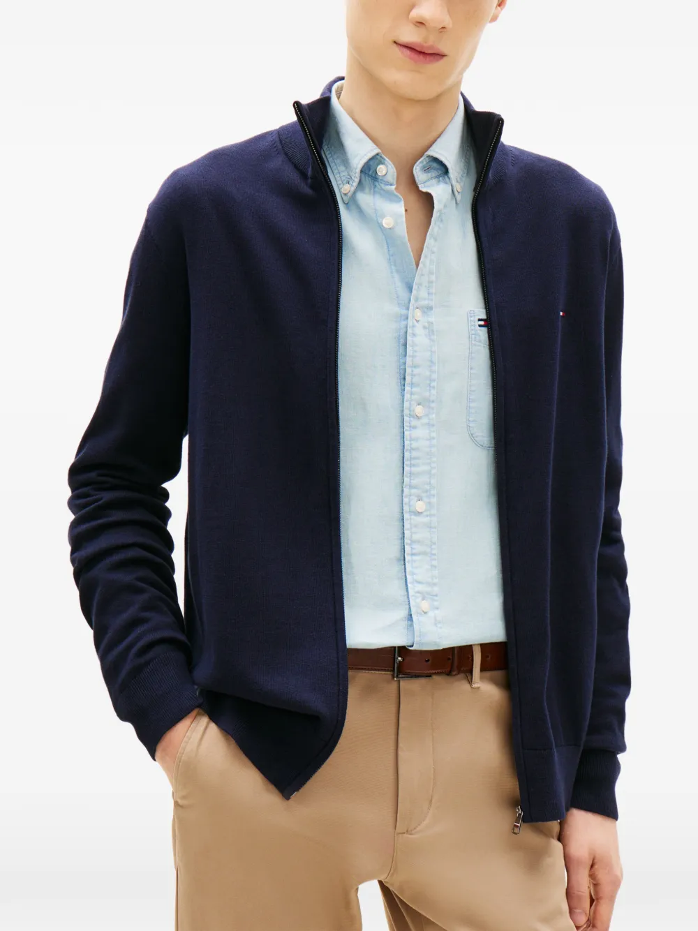 Tommy Hilfiger Vest met rits Blauw